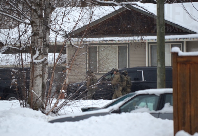 FILE PHOTO - Numerous police officers converged on a Coldstream home Feb. 5, 2018 after receiving a report of a distraught man with a firearm. 